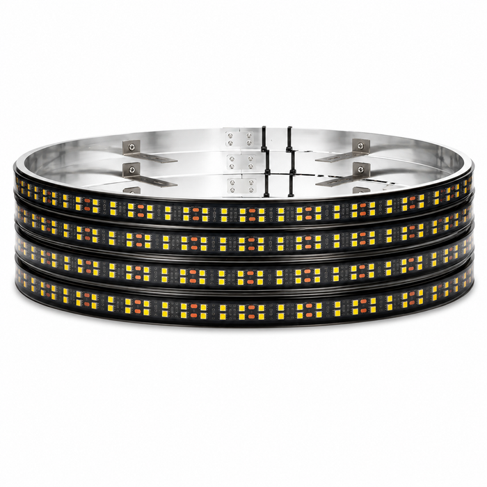 2 Row Pure White Wheel Lights