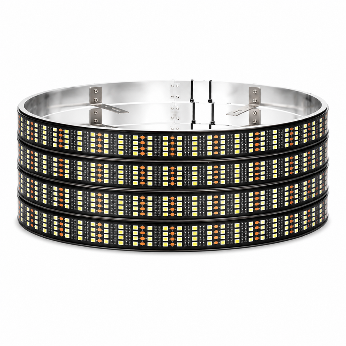 4 Row RGBW Wheel Lights