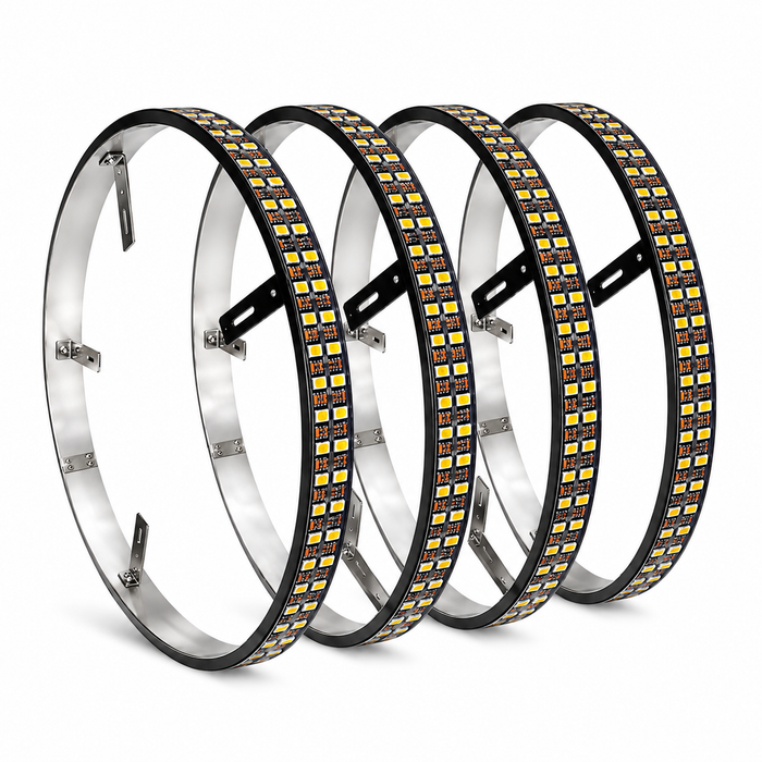 4 Row RGBW Wheel Lights