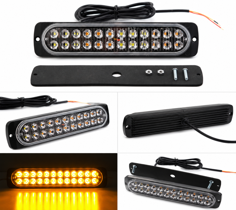 White/Amber Strobe Light
