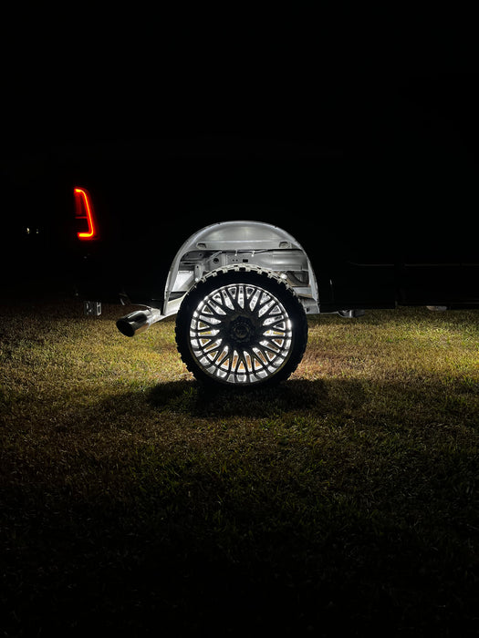 10 Row Pure White Wheel Lights