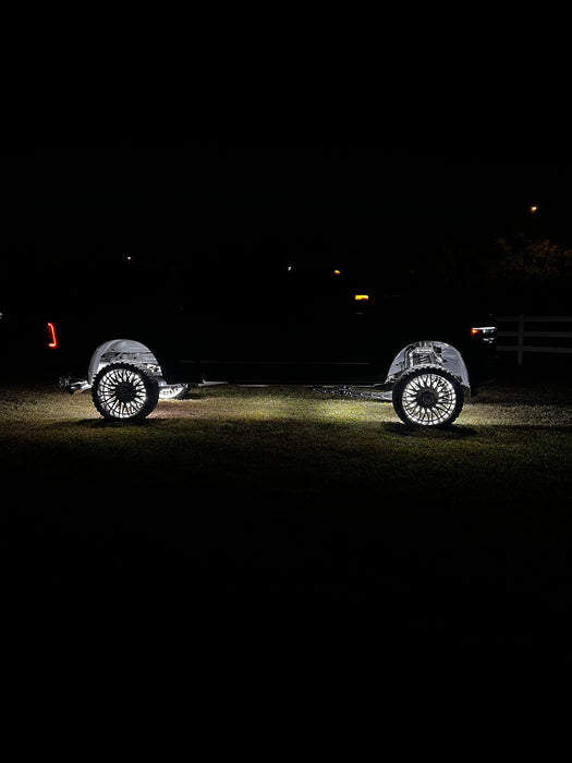 10 Row Pure White Wheel Lights